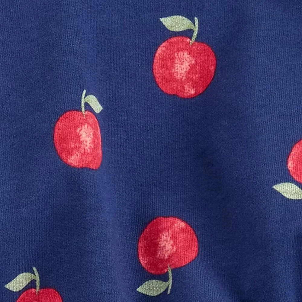 NEW Carter's Baby Girls 2-pc. Pant Set Navy/Apples 3M